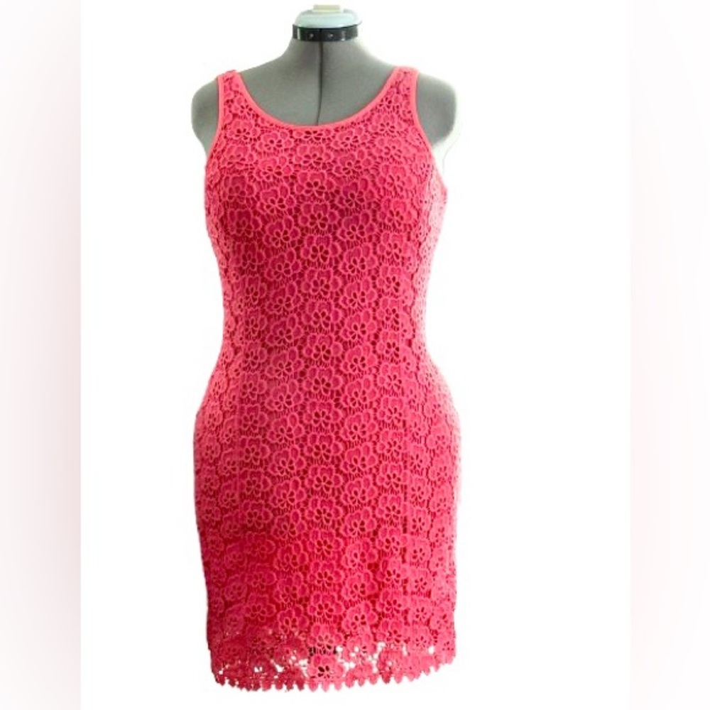 Jennifer Lopez bodycon lace dress Wmns Sz 10